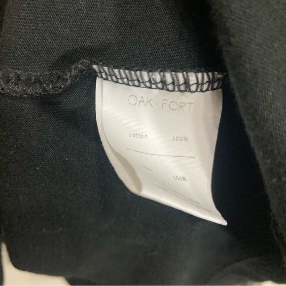 Oak + Fort Black Sheer Stretchy Mesh Sleeves Oversized Loose Fit - Picture 5 of 9